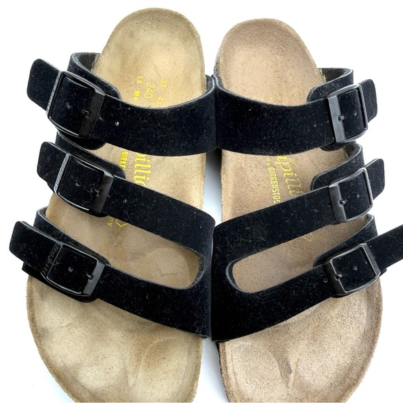 Papillio by Birkenstock Florida Sandal Black EU 37 L6 M4 - Picture 9 of 10